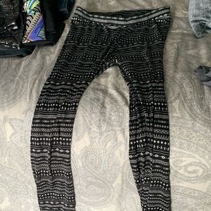 Black and white leggings